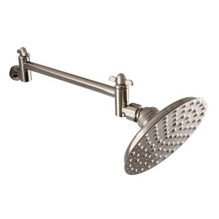 Kingston Brass CK135K6 5" Showerhead with High Low Adjustable Arm, Polished Nickel CK135K6